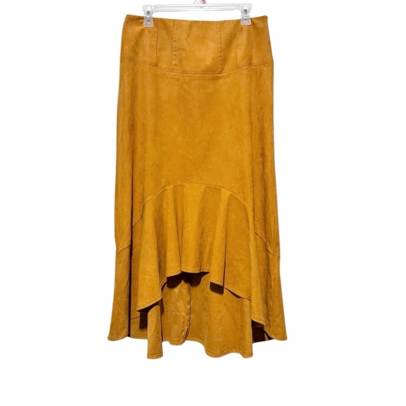 Anthropologie Maeve Cosima Flounced Midi Skirt - Picture 2 of 6